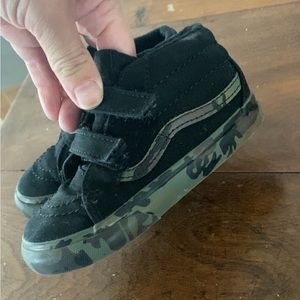 Camo/Black Vans Toddler Size 8